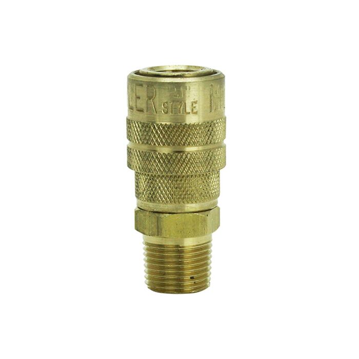 Milton 3/8 in MNPT Steel M-Style Hose Coupler