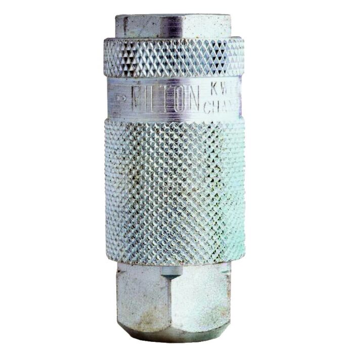 Milton 1/4 in FNPT Steel L-Style Hose Coupler