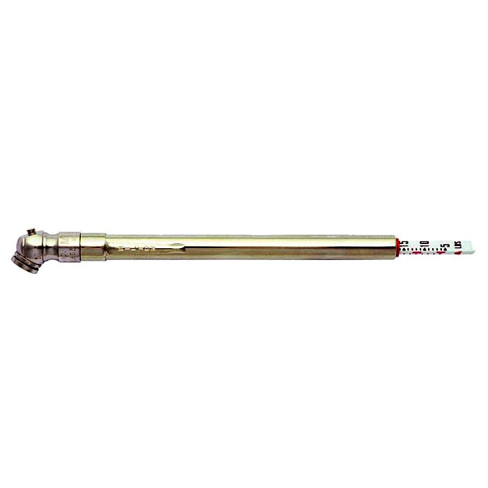 Milton Tire Pressure Gauge, Single Ball-Head Air Chuck, Nickel-plated Brass Pencil Tire Gauge, 5-50 PSI Cars/SUV