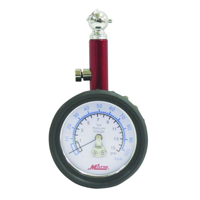 Milton 0.5 lb 0 to 15 psi 1 Dial Tire Gauge