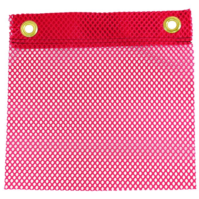 Maxxima® Square Red Polyester Safety Flag with Grommets