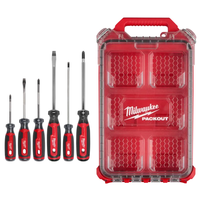Milwaukee 6 PC. CUSHION SCREWDRIVER SET