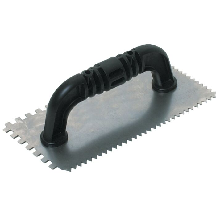 Marshalltown QLT 1/4 In. Square Notched & 1/4 In. V-Notched Trowel w/Black Handle