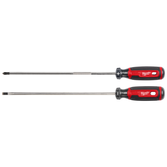 Milwaukee 1/4" Cabinet 10" Cushion Grip Screwdriver (USA)