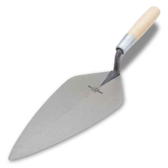 Marshalltown 9-13 in 4-1/4 - 5-3/8 in High-Carbon Steel London Brick Trowel