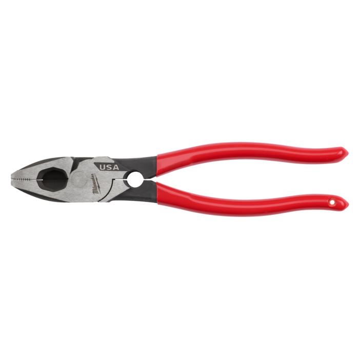 Milwaukee 9" Lineman's Dipped Grip Pliers w/ Thread Cleaner (USA)