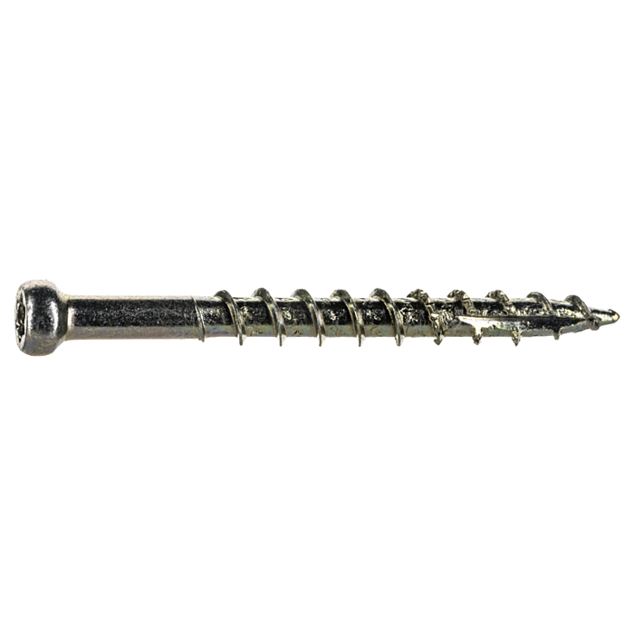 #8 x 1-5/8" Star Drive, Trim Head Screw, Yellow Zinc (Bulk Box 1 lb)