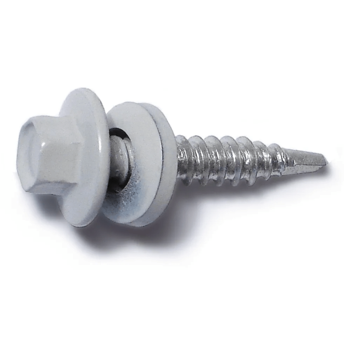 #10-14 x 1" Roof Screw, White (Bulk Box 109 pc)