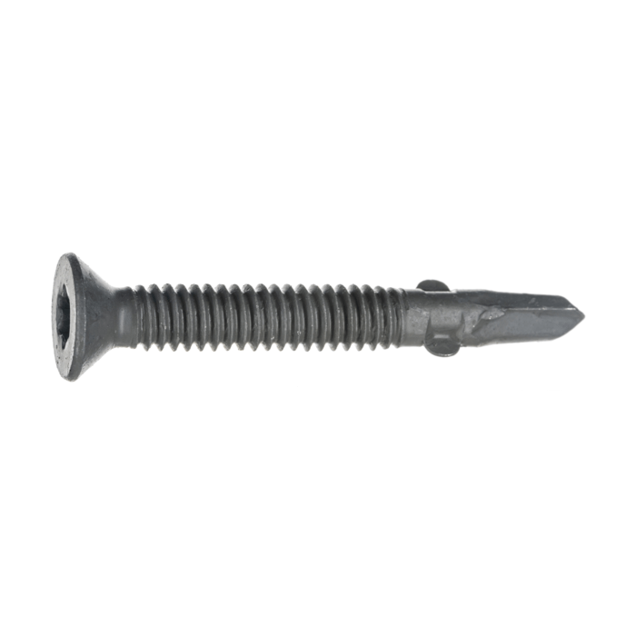 1/4" x 2" Star Flat Head, Self-Drilling Screw, Gray Ruspert Coated, Gray (Bulk Box 1 lb)