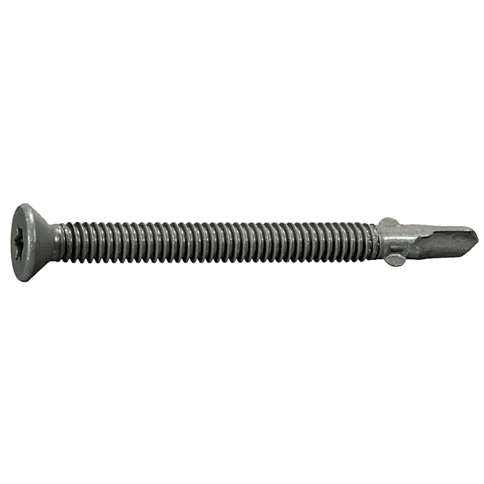 1/4" x 3" Star Flat Head, Self-Drilling Screw, Gray Ruspert Coated, Gray (Bulk Box 1 lb)