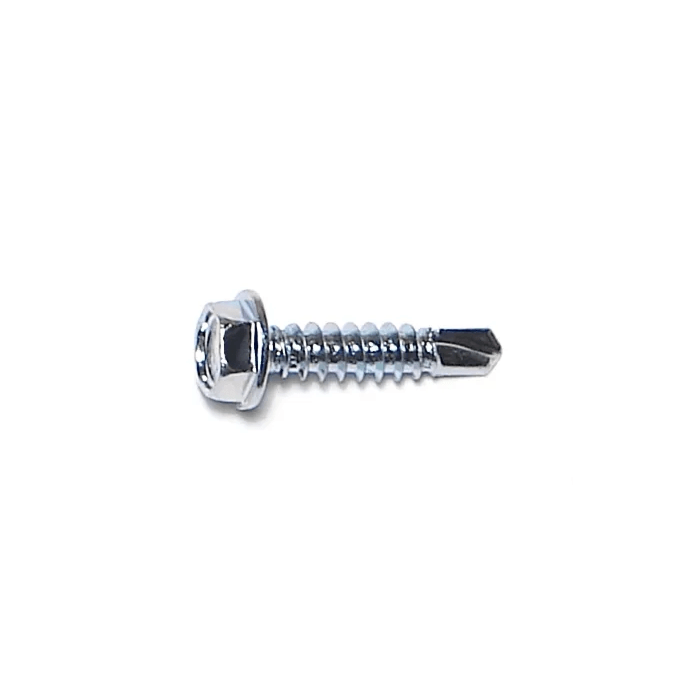 #8 x 3/4" Slotted Hex Washer Head, Self-Drilling Screw, Zinc (Bulk Box 1 lb)