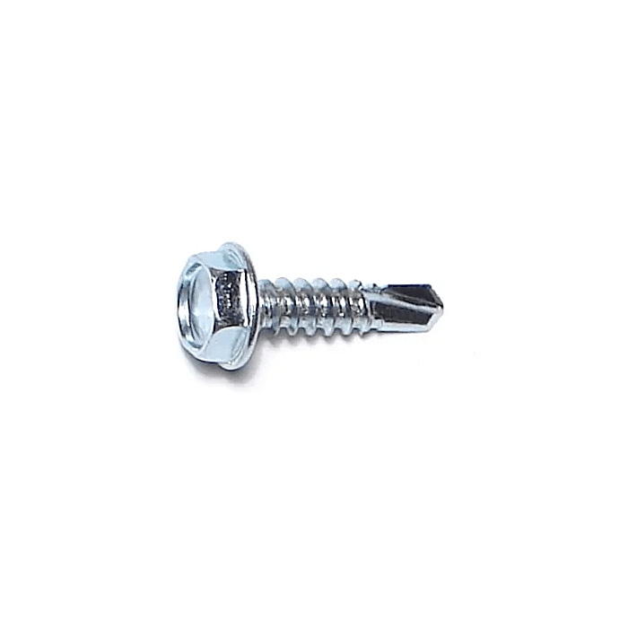 #10 x 3/4" Slotted Hex Washer Head, Self-Drilling Screw, Zinc (Bulk Box 1 lb)