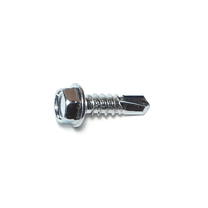 #12 x 3/4" Slotted Hex Washer Head, Self-Drilling Screw, Zinc (Bulk Box 1 lb)