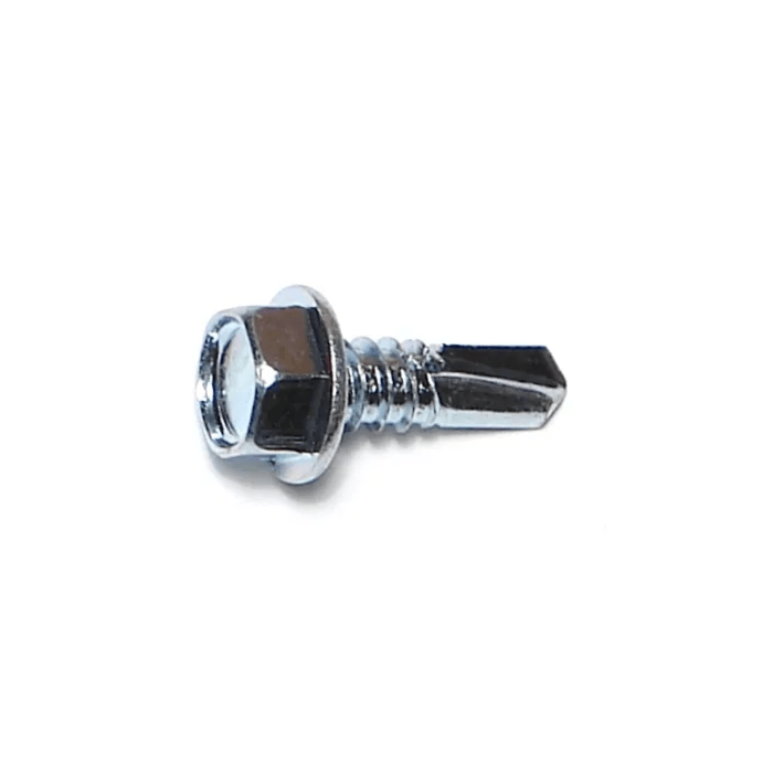 1/4" x 3/4" Slotted Hex Washer Head, Self-Drilling Screw, Zinc (Bulk Box 1 lb)