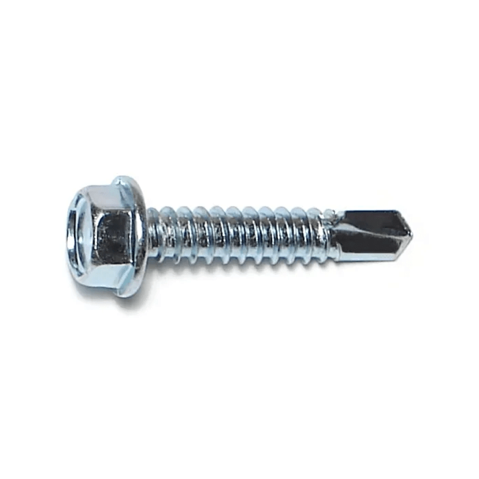 1/4" x 1-1/4" Slotted Hex Washer Head, Self-Drilling Screw, Zinc (Bulk Box 1 lb)