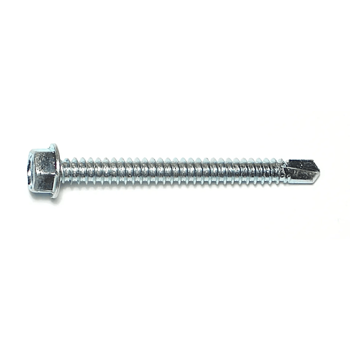 1/4" x 2-1/2" Slotted Hex Washer Head, Self-Drilling Screw, Zinc (Bulk Box 1 lb)