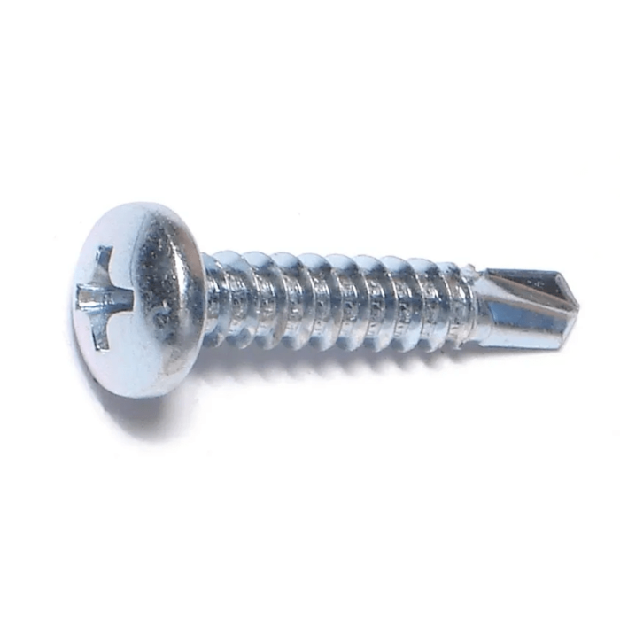 #10 x 1" Phillips Pan Head, Self-Drilling Screw, Zinc (Bulk Box 1 lb)
