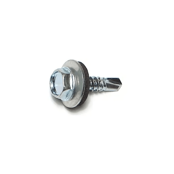 #10 x 3/4" Hex Seal Washer Head, Self-Drilling Screw, Zinc (Bulk Box 1 lb)