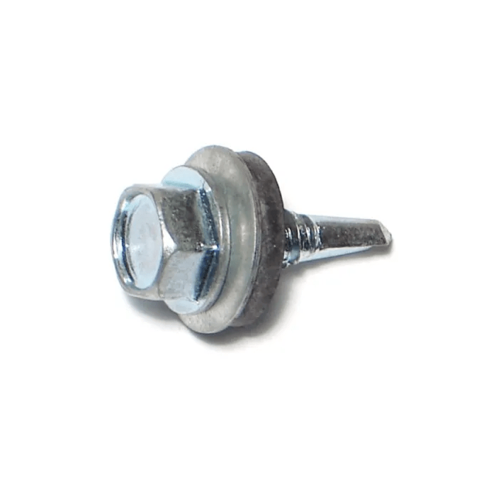 1/4" x 3/4" Hex Seal Washer Head, Self-Drilling Screw, Zinc (Bulk Box 1 lb)
