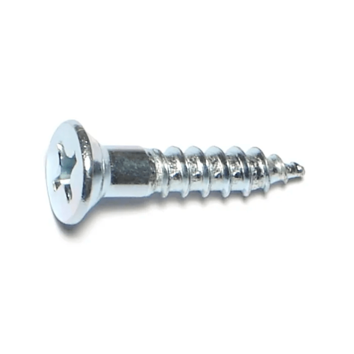 #14 x 1-1/4" Phillips Flat Head, Wood Screw, Zinc (Bulk Box 1 lb)