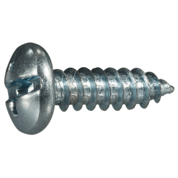 #12 x 3/4" Combo Pan Head, Sheet Metal Screw, Zinc (Bulk Box 1 lb)