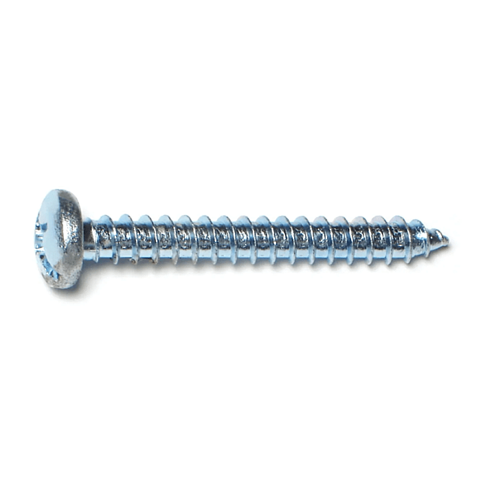#14 x 2" Combo Pan Head, Sheet Metal Screw, Zinc (Bulk Box 1 lb)