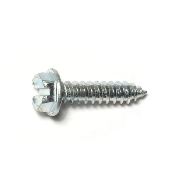 #8 x 3/4" Slotted Hex Washer Head, Sheet Metal Screw, Zinc (Bulk Box 1 lb)