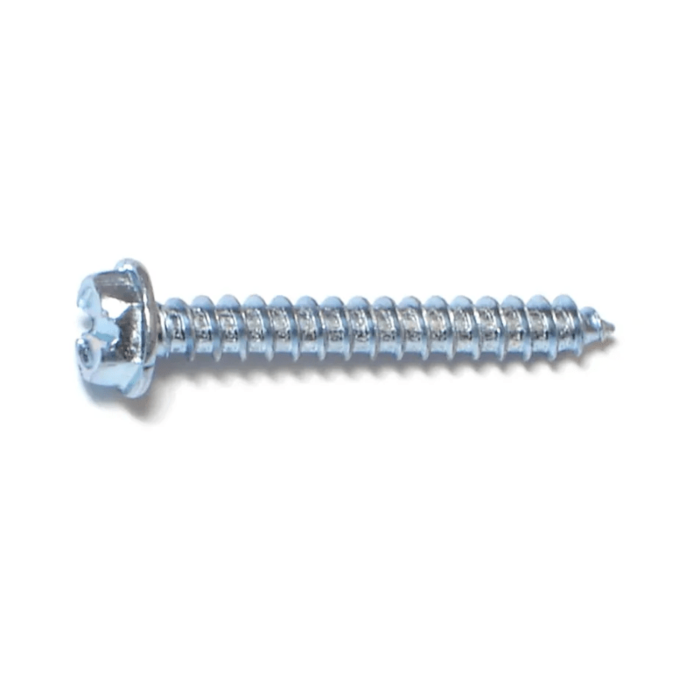 #8 x 1-1/4" Slotted Hex Washer Head, Sheet Metal Screw, Zinc (Bulk Box 1 lb)