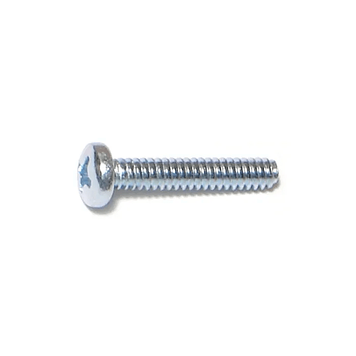 6-32 x 3/4" Phillips Pan Head, Machine Screw, Zinc (Bulk Box 1 lb)