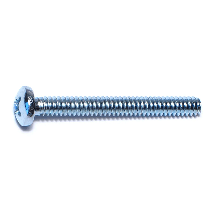 6-32 x 1-1/4" Phillips Pan Head, Machine Screw, Zinc (Bulk Box 1 lb)