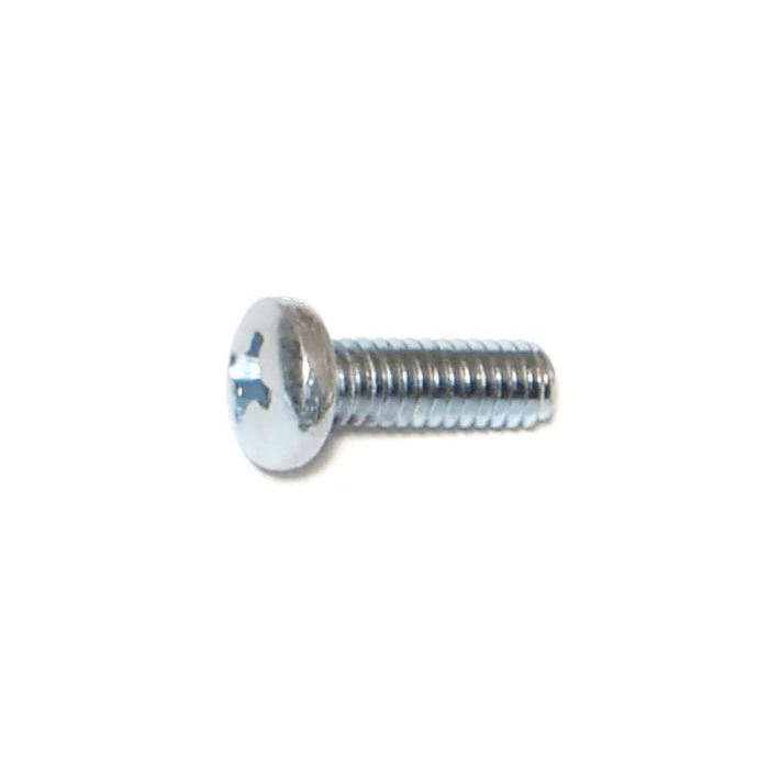8-32 x 1/2" Phillips Pan Head, Machine Screw, Zinc (Bulk Box 1 lb)