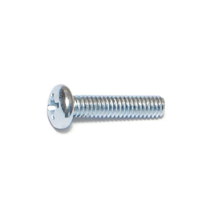 8-32 x 3/4" Phillips Pan Head, Machine Screw, Zinc (Bulk Box 1 lb)