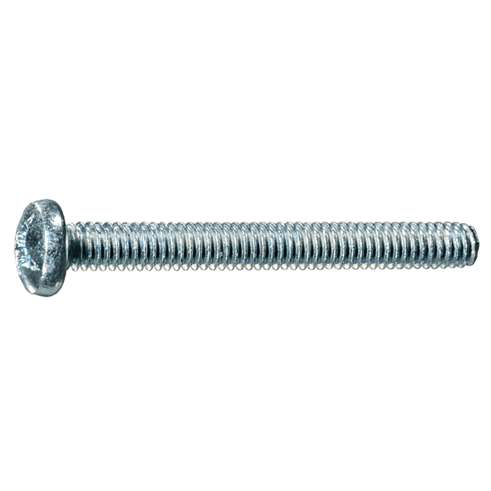 8-32 x 1-1/2" Phillips Pan Head, Machine Screw, Zinc (Bulk Box 1 lb)
