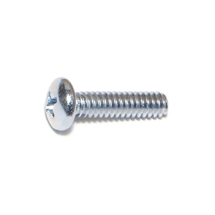 10-24 x 3/4" Phillips Pan Head, Machine Screw, Zinc (Bulk Box 1 lb)