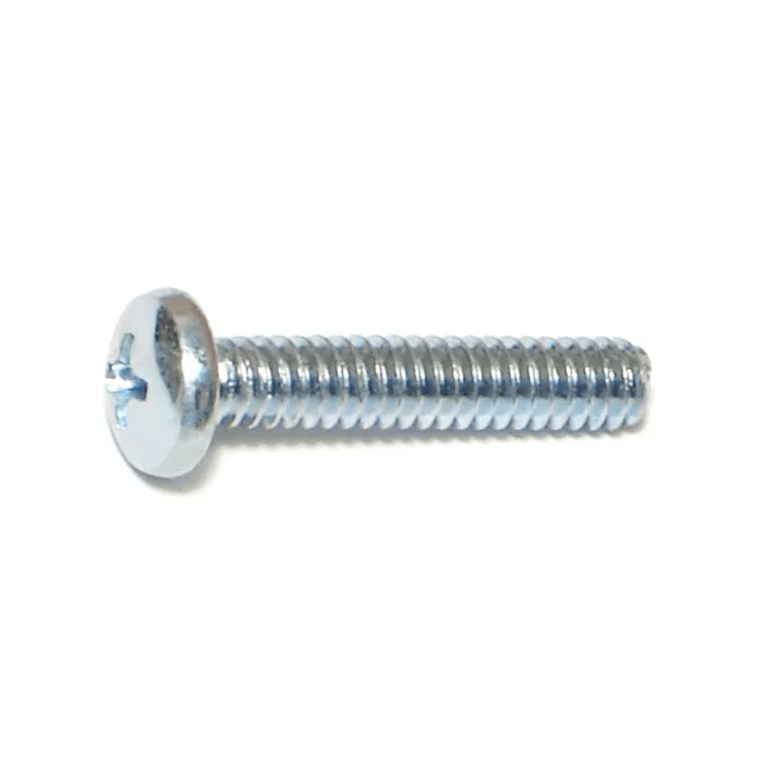10-24 x 1" Phillips Pan Head, Machine Screw, Zinc (Bulk Box 1 lb)