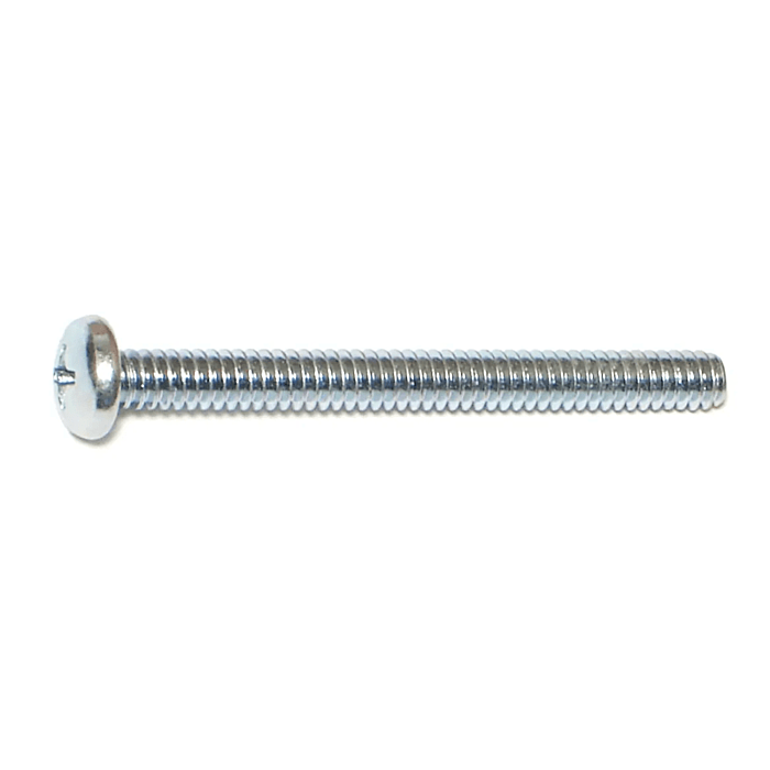 10-24 x 2" Phillips Pan Head, Machine Screw, Zinc (Bulk Box 1 lb)