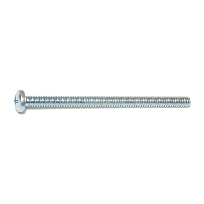 10-24 x 3" Phillips Pan Head, Machine Screw, Zinc (Bulk Box 1 lb)
