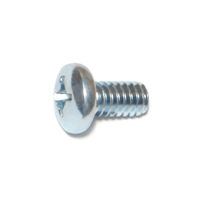 1/4"-20 x 1/2" Phillips Pan Head, Machine Screw, Zinc (Bulk Box 1 lb)