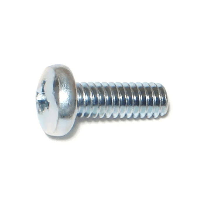 1/4"-20 x 3/4" Phillips Pan Head, Machine Screw, Zinc (Bulk Box 1 lb)