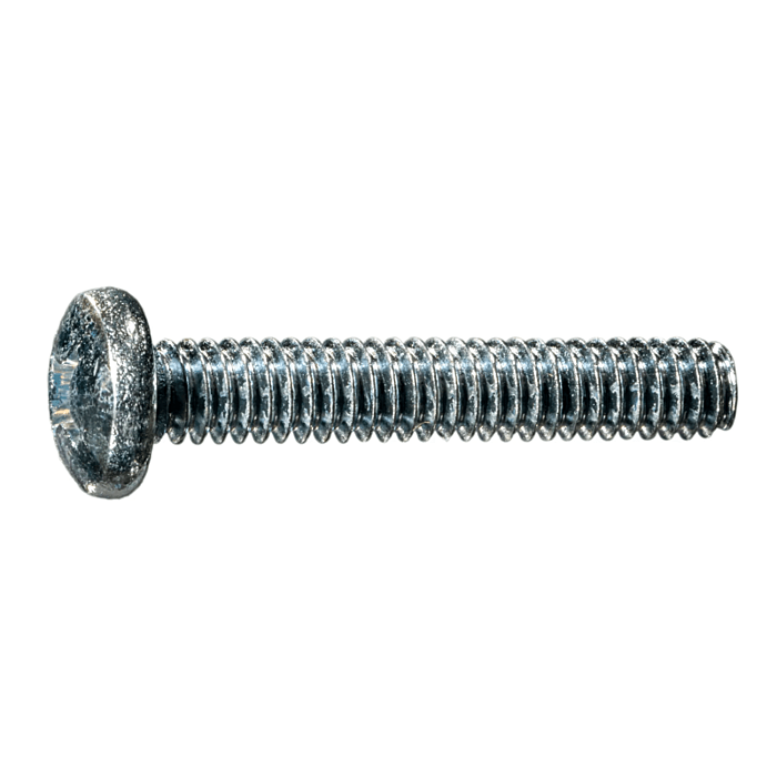 1/4"-20 x 1-1/2" Phillips Pan Head, Machine Screw, Zinc (Bulk Box 1 lb)