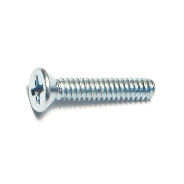 6-32 x 3/4" Phillips Flat Head, Machine Screw, Zinc (Bulk Box 1 lb)