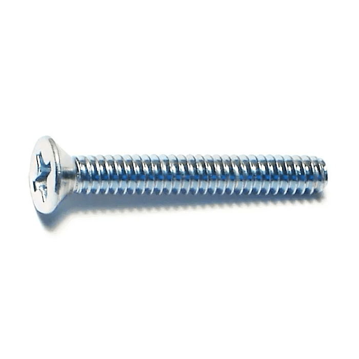 6-32 x 1" Phillips Flat Head, Machine Screw, Zinc (Bulk Box 1 lb)