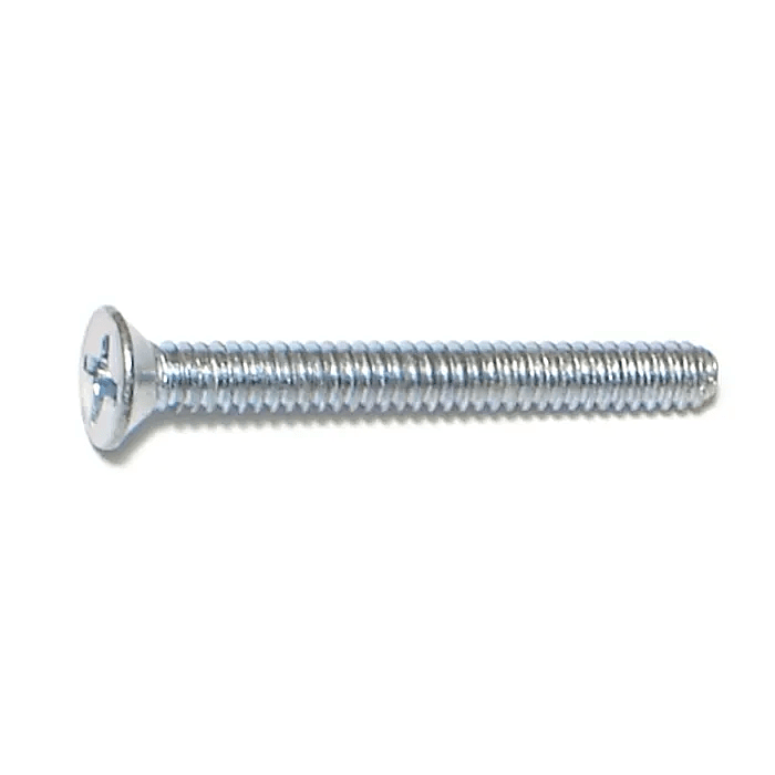 6-32 x 1-1/4" Phillips Flat Head, Machine Screw, Zinc (Bulk Box 1 lb)