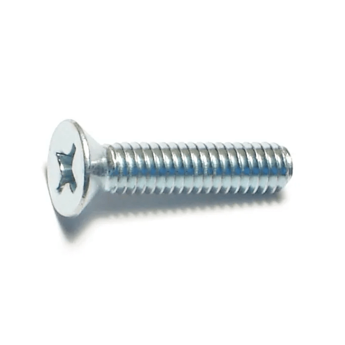 8-32 x 3/4" Phillips Flat Head, Machine Screw, Zinc (Bulk Box 1 lb)