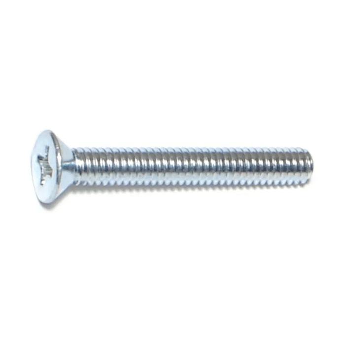 8-32 x 1-1/4" Phillips Flat Head, Machine Screw, Zinc (Bulk Box 1 lb)