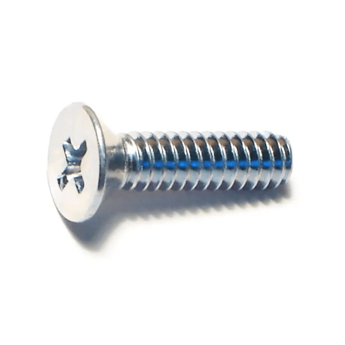 10-24 x 3/4" Phillips Flat Head, Machine Screw, Zinc (Bulk Box 1 lb)