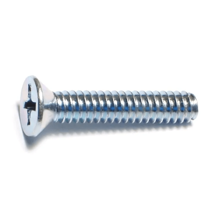 10-24 x 1" Phillips Flat Head, Machine Screw, Zinc (Bulk Box 1 lb)
