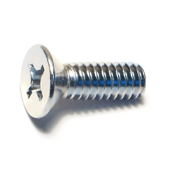 1/4"-20 x 3/4" Phillips Flat Head, Machine Screw, Zinc (Bulk Box 1 lb)