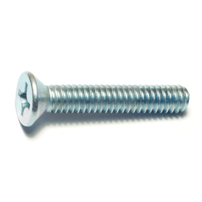 1/4"-20 x 1-1/2" Phillips Flat Head, Machine Screw, Zinc (Bulk Box 1 lb)