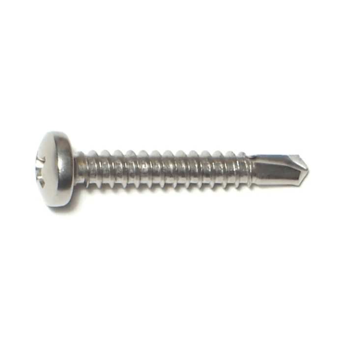 #10 x 1-1/4" Phillips Pan Head, Self-Drilling Screw, Zinc (Bulk Box 1 lb)